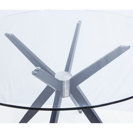 Modern European furniture - Round Glass Dining Table - www.oroa.com