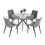 Round Glass Dining Table | OROA Modern Dallas