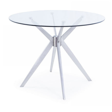 Modern European furniture - Round Glass Dining Table - www.oroa.com