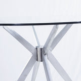 Round Glass Dining Table | OROA Modern Dallas