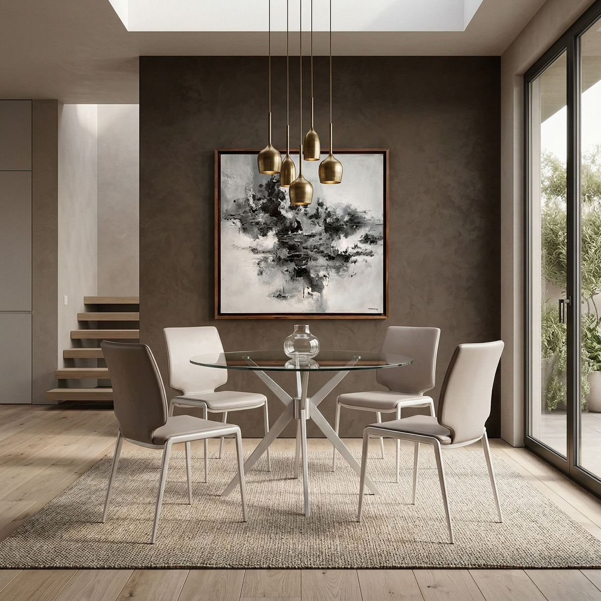 Round Glass Dining Table | OROA Modern Dallas