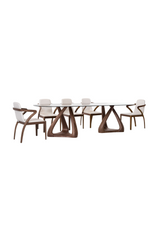 Oval Gray Glass Dining Table | OROA Modern Christy | Oroa.com