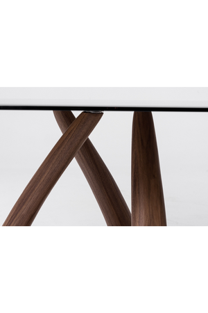 Oval Gray Glass Dining Table | OROA Modern Christy | Oroa.com