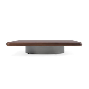 Square Walnut & Titanium Coffee Table - OROA Modern Valley - view 1