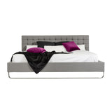 Gray Vegan Leather Bed | OROA Modern Gemma