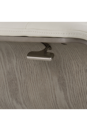 Gray Leather Swivel Chair and Ottoman | OROA Modern | Oroa.com