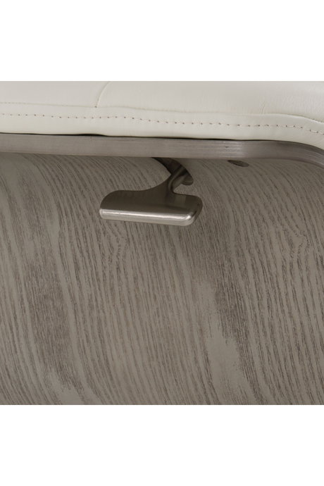 Gray Leather Swivel Chair and Ottoman | OROA Modern | Oroa.com