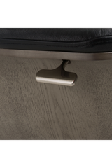 Black Leather Lounge Chair & Ottoman | OROA Modern Nowak | Oroa.com