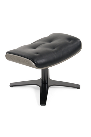 Black Leather Lounge Chair & Ottoman | OROA Modern Nowak | Oroa.com