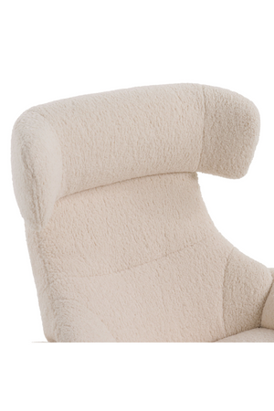 Beige Lounge Chair & Ottoman | OROA Modern Zahara | Oroa.com