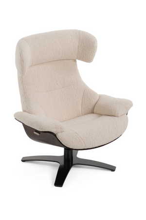 Beige Lounge Chair & Ottoman | OROA Modern Zahara | Oroa.com