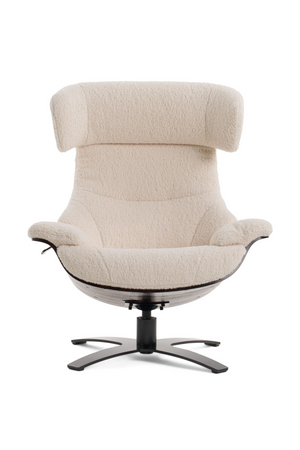 Beige Lounge Chair & Ottoman | OROA Modern Zahara | Oroa.com