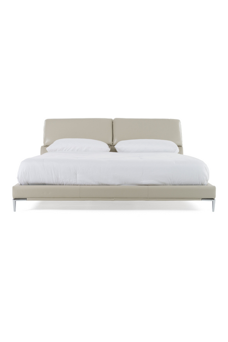 Gray Leather Queen Bed | OROA Modern Pearson | Oroa.com