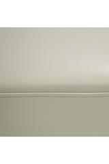 Gray Leather Rectangular Ottoman | OROA Modern Jacoba | Oroa.com