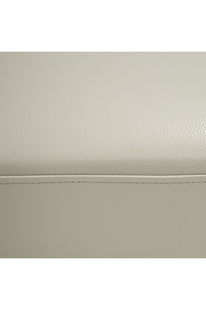 Gray Leather Rectangular Ottoman | OROA Modern Jacoba | Oroa.com