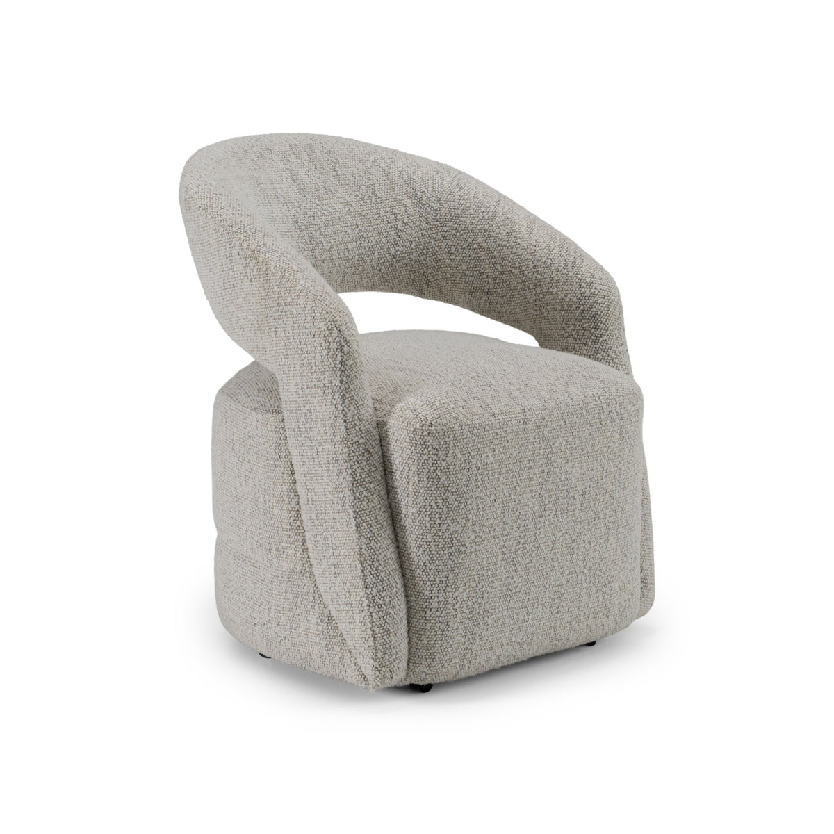 Gray Wheeled Dining Chair | OROA Modern Kadoka