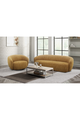 Yellow Curved Swivel Chair | OROA Modern Norris | Oroa.com