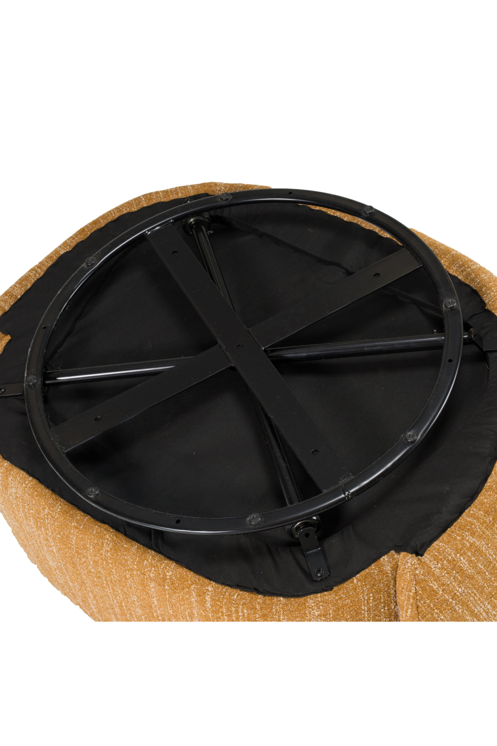 Yellow Curved Swivel Chair | OROA Modern Norris | Oroa.com