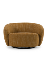 Yellow Curved Swivel Chair | OROA Modern Norris | Oroa.com