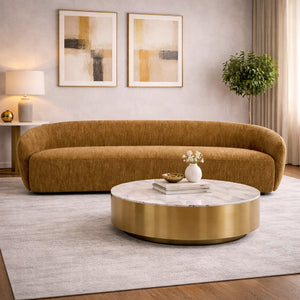   Yellow Curved Sofa | Oroa.com