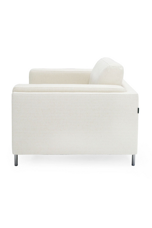 White Square-Armed Lounge Chair | OROA Modern Schmidt | Oroa.com