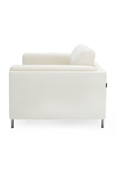 White Square-Armed Lounge Chair | OROA Modern Schmidt | Oroa.com