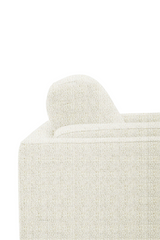 White Square-Armed Lounge Chair | OROA Modern Schmidt | Oroa.com
