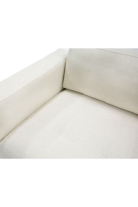 White Square-Armed Lounge Chair | OROA Modern Schmidt | Oroa.com