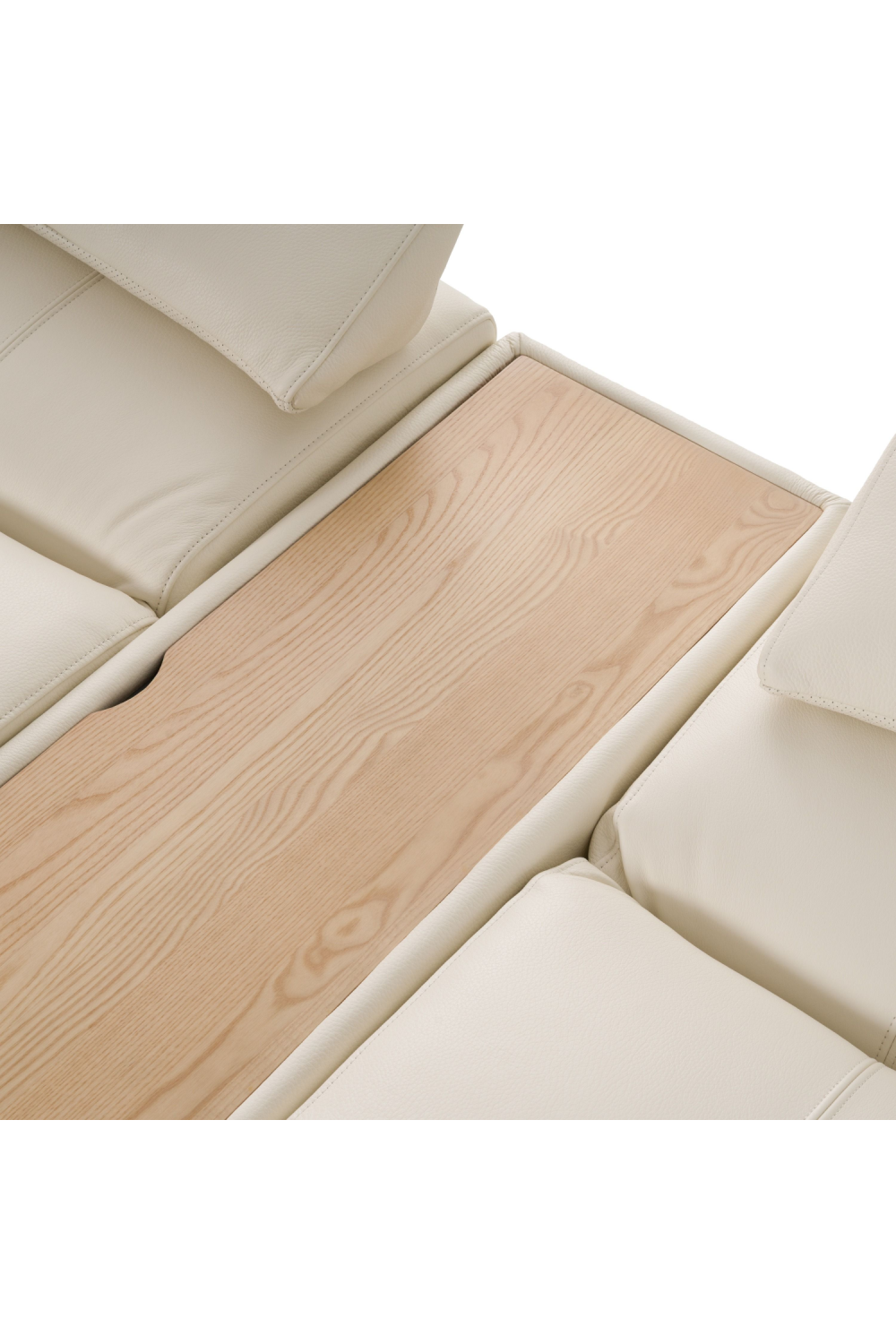 White Leather 7-Piece Modular Sofa | OROA Modern Garfield | Oroa.com