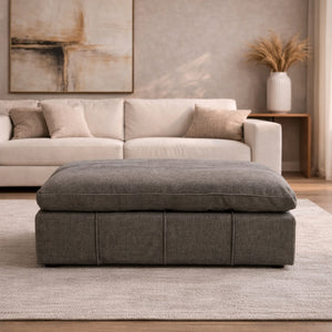   Fabric Square Ottoman | Oroa.com