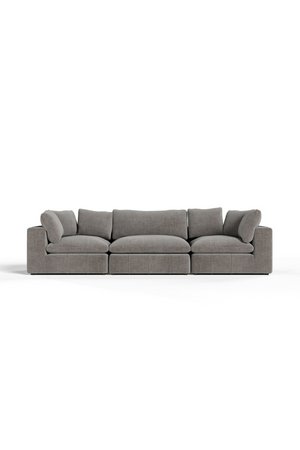 Gray Square-Armed Sectional Sofa | OROA Modern Vicki | Oroa.com