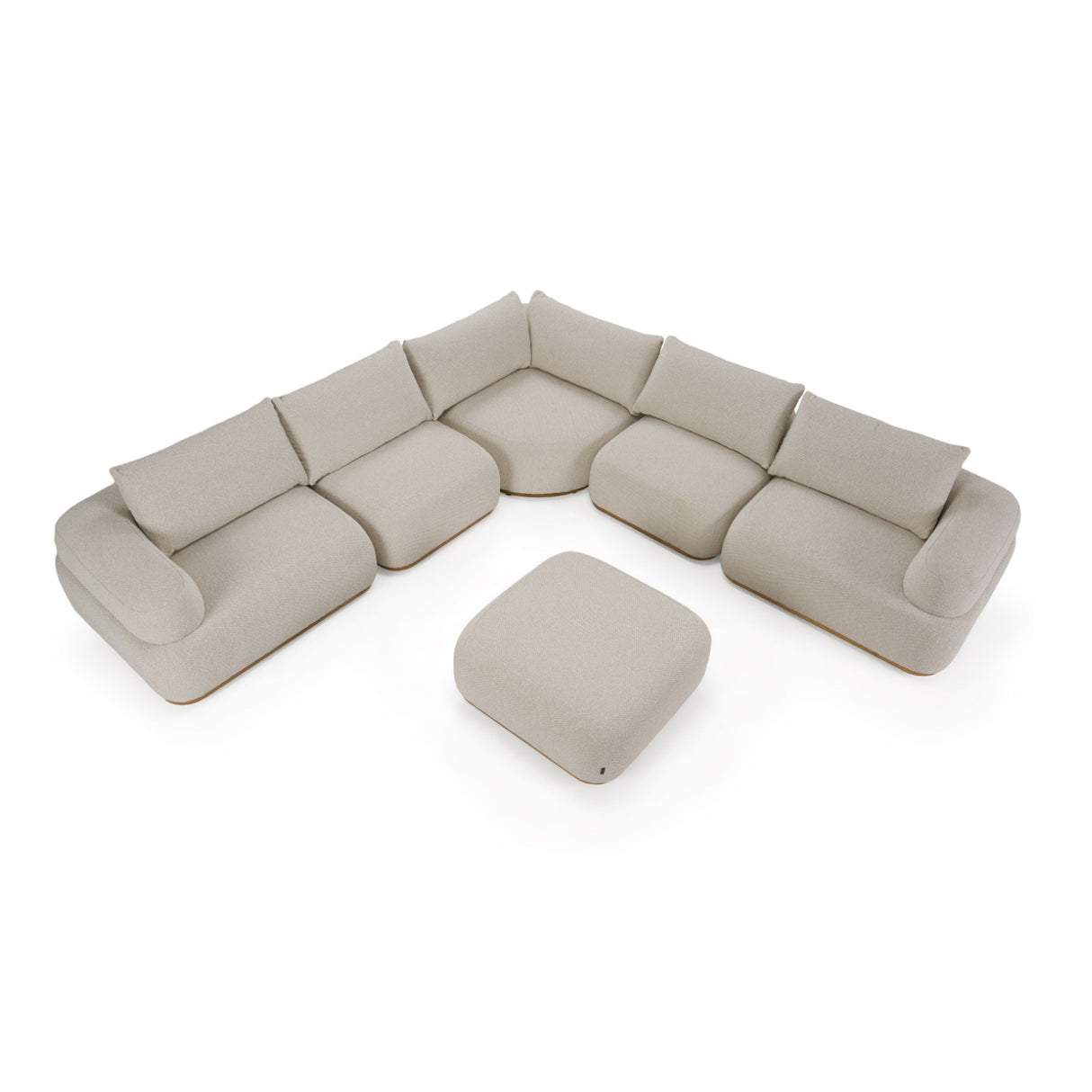 Off-White Contemporary Sectional Sofa | OROA Modern Evans