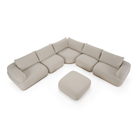 Off-White Contemporary Sectional Sofa | OROA Modern Evans