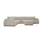 Modern European furniture - Off-White Contemporary Sectional Sofa - www.oroa.com
