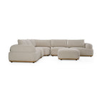 Modern European furniture - Off-White Contemporary Sectional Sofa - www.oroa.com