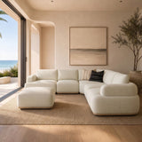 Off-White Contemporary Sectional Sofa | OROA Modern Evans
