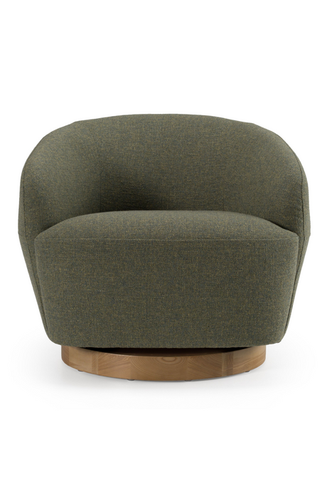 Hemp Fabric Swivel Accent Chair | OROA Modern Agatha | Oroa.com
