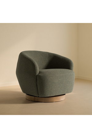 Hemp Fabric Swivel Accent Chair | OROA Modern Agatha | Oroa.com