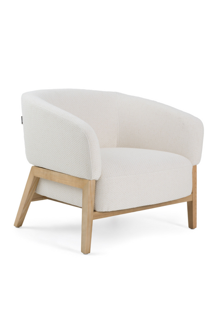 White Curved Accent Chair | OROA Modern Giselle | Oroa.com