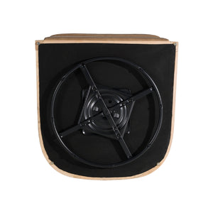 Tan Leather Wicker Swivel Chair | OROA Modern Danson | Oroa.com