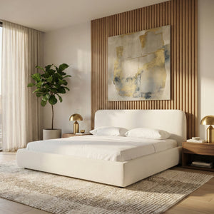   White Upholstered Bed | Oroa.com