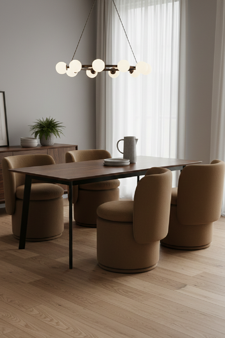 Round Swivel Dining Chair | OROA Modern Norris | Oroa.com