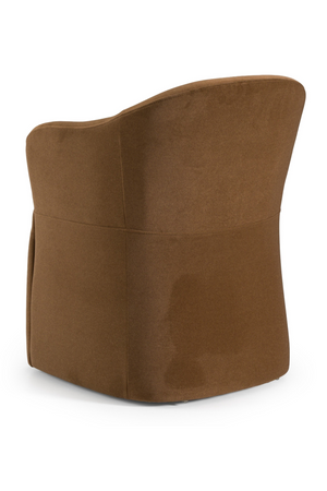 Brown Wheeled Dining Chair | OROA Modern Timothy | Oroa.com