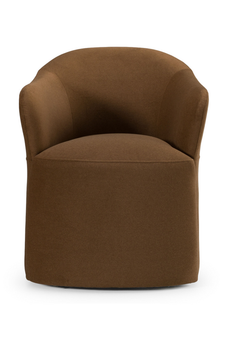 Brown Wheeled Dining Chair | OROA Modern Timothy | Oroa.com