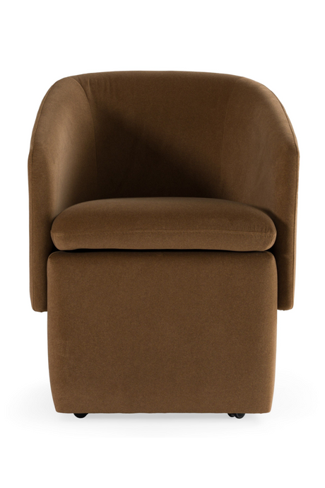 Curved Wheeled Dining Chair | OROA Modern Tassell | Oroa.com