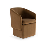Curved Wheeled Dining Chair | OROA Modern Tassell