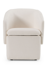 Curved Wheeled Dining Chair | OROA Modern Tassell | Oroa.com