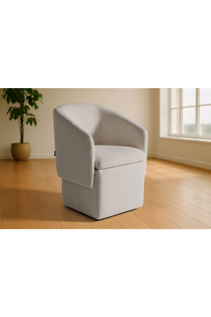 Curved Wheeled Dining Chair | OROA Modern Tassell | Oroa.com