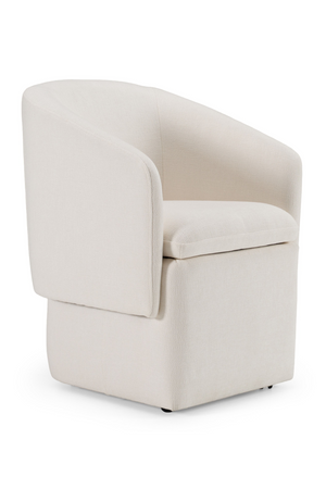 Curved Wheeled Dining Chair | OROA Modern Tassell | Oroa.com