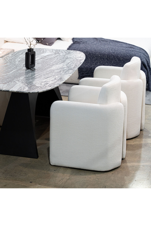 White Upholstered Dining Chair | OROA Modern Hermosa | Oroa.com